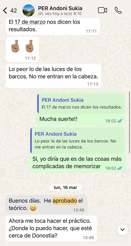 Alumno de PER aprueba el teórico y pregunta por las prácticas